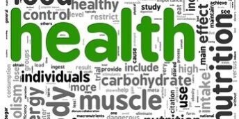 Health concept in tag cloud