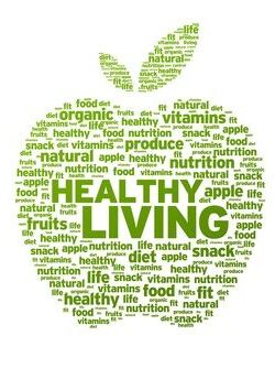 Healthy Living Apple Illustration