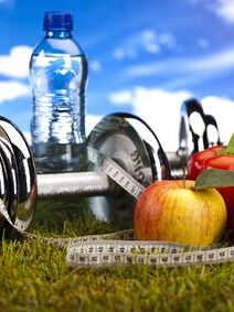 Vitamin and Fitness diet, green grass