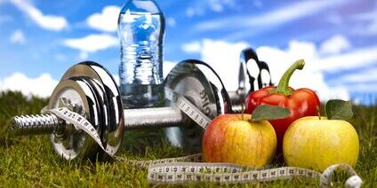 Vitamin and Fitness diet, green grass